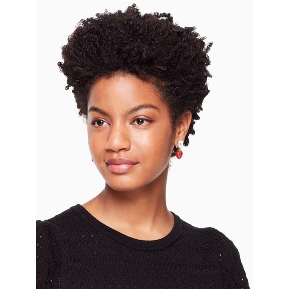 KATE SPADE • Picnic Perfect Strawberry Strawberries Flower Earrings - Picture 2 of 5